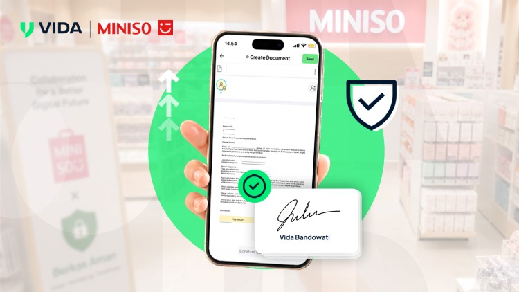 MINISO Indonesia Adopsi Tanda Tangan Elektronik VIDA 